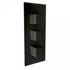 Triple Thermostatic Square Handle Concealed Valve - Black