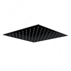 Black Square 200mm Fixed Shower Head