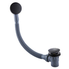 Eliseo Ricci Press Top Bath Waste & Overflow - Black