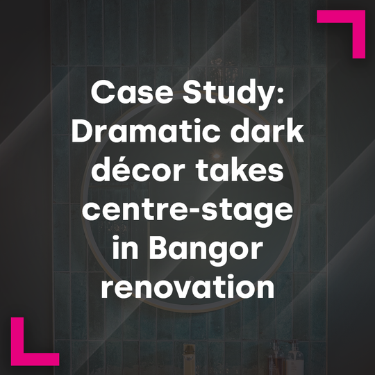 Dramatic dark decor takes centre-stage in Bangor renovation