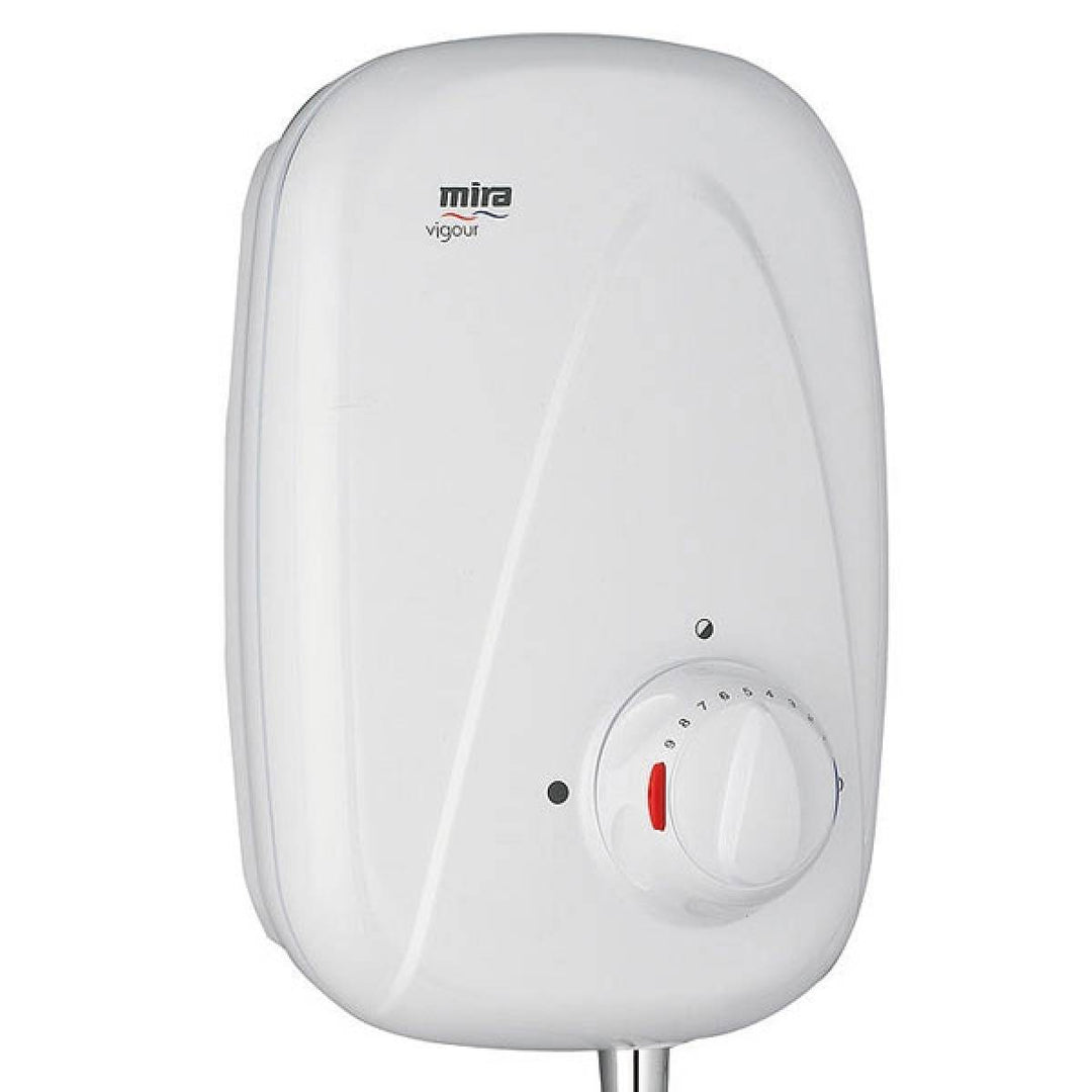 Mira Vigour Manual Power Shower - White/Chrome