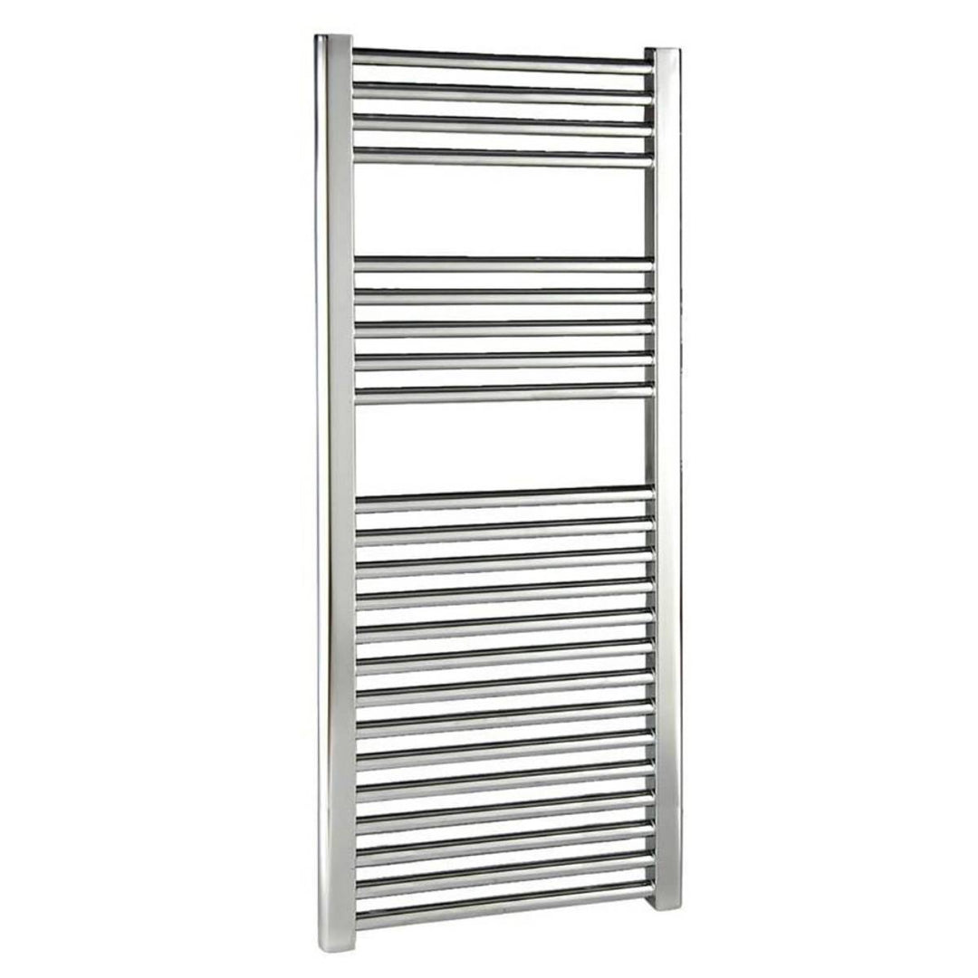 Reina Diva Straight 1200 x 600mm Heated Towel Rail - Chrome
