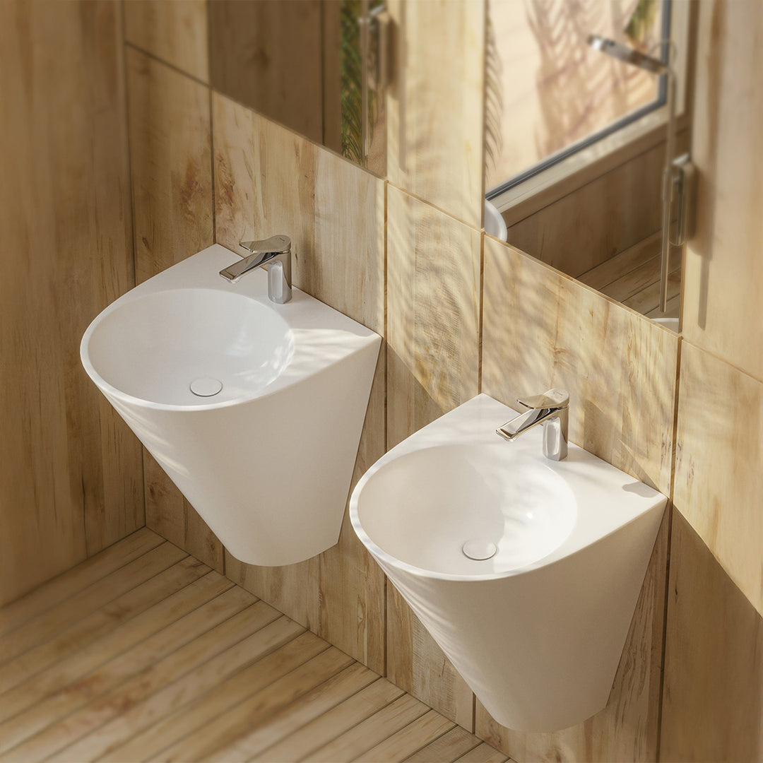Garcia 480mm Wall Mounted Monoblock Basin - White