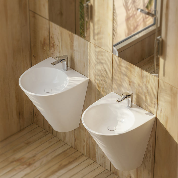 Garcia 480mm Wall Mounted Monoblock Basin - White