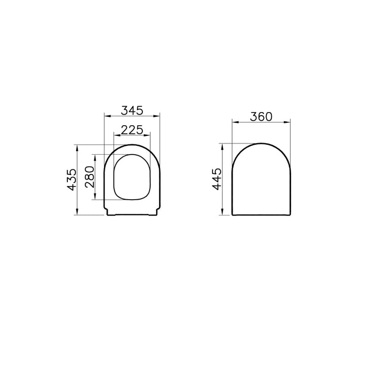 Vitra Integra Round Soft Closing Toilet Seat