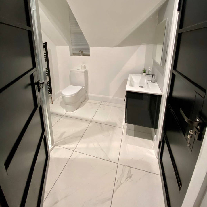 Carrara Blanco 60 x 60cm Porcelain Tile - 1.44sqm perbox