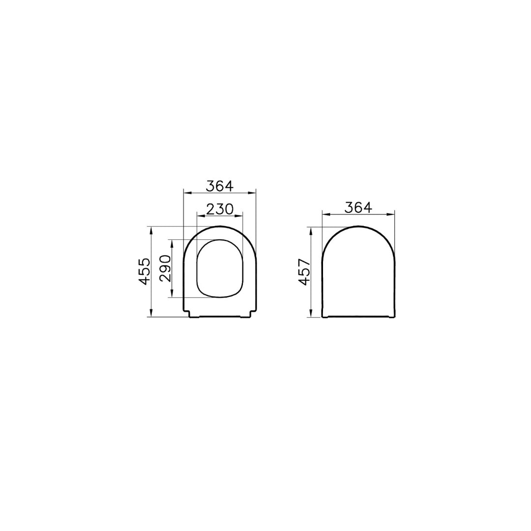 Vitra Integra Round Slim Soft Closing Toilet Seat