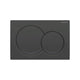 Geberit Alpha01 Round Flush Plate - Black