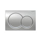 Geberit Alpha01 Round Flush Plate - Chrome