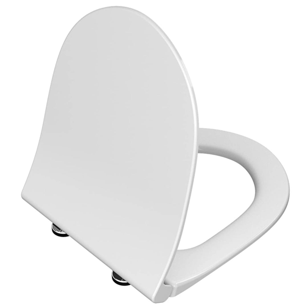 VitrA Sento slim soft close white Duroplast toilet seat with top-fixing hinges, designed to fit compatible VitrA Sento toilets.