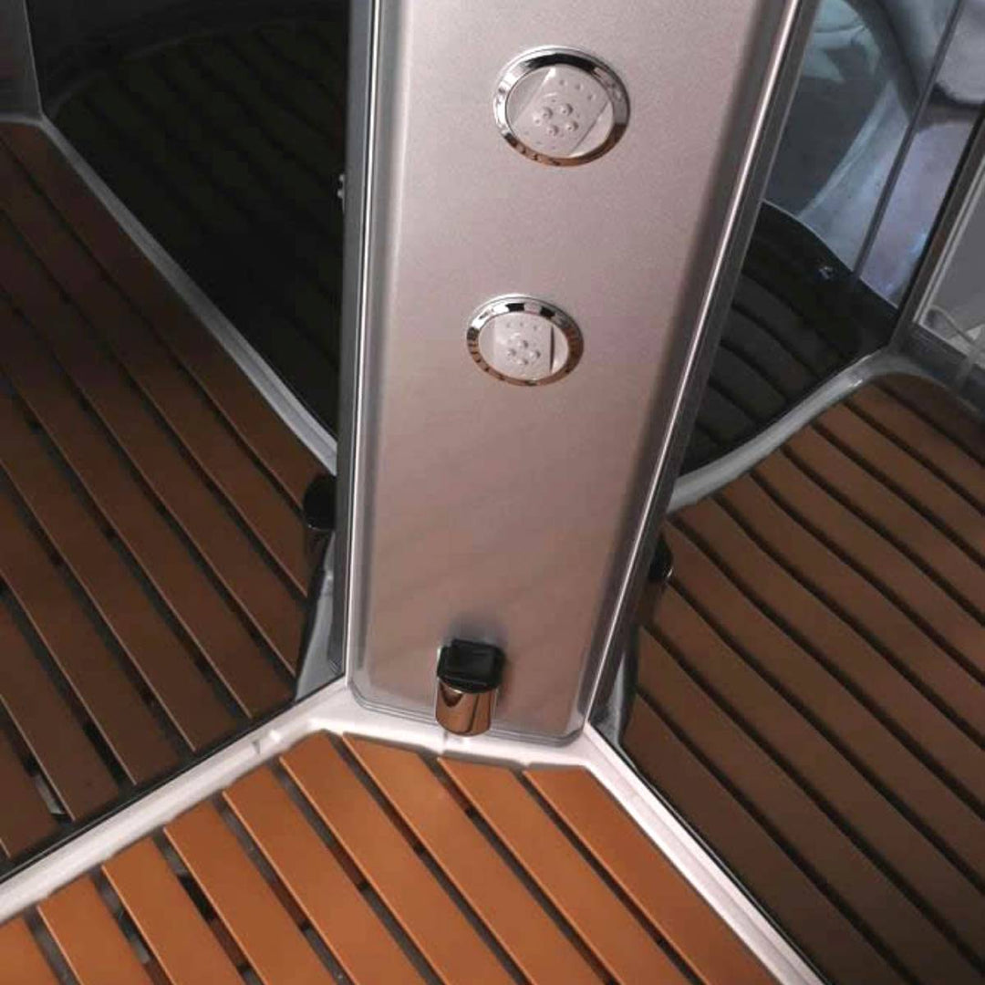 Vidalux Clearwater 1200mm Steam Shower Enclosure Right Hand - Mirror