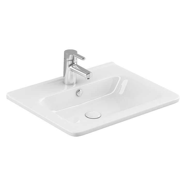 Urban 600mm Slim Ceramic Vanity Basin - White