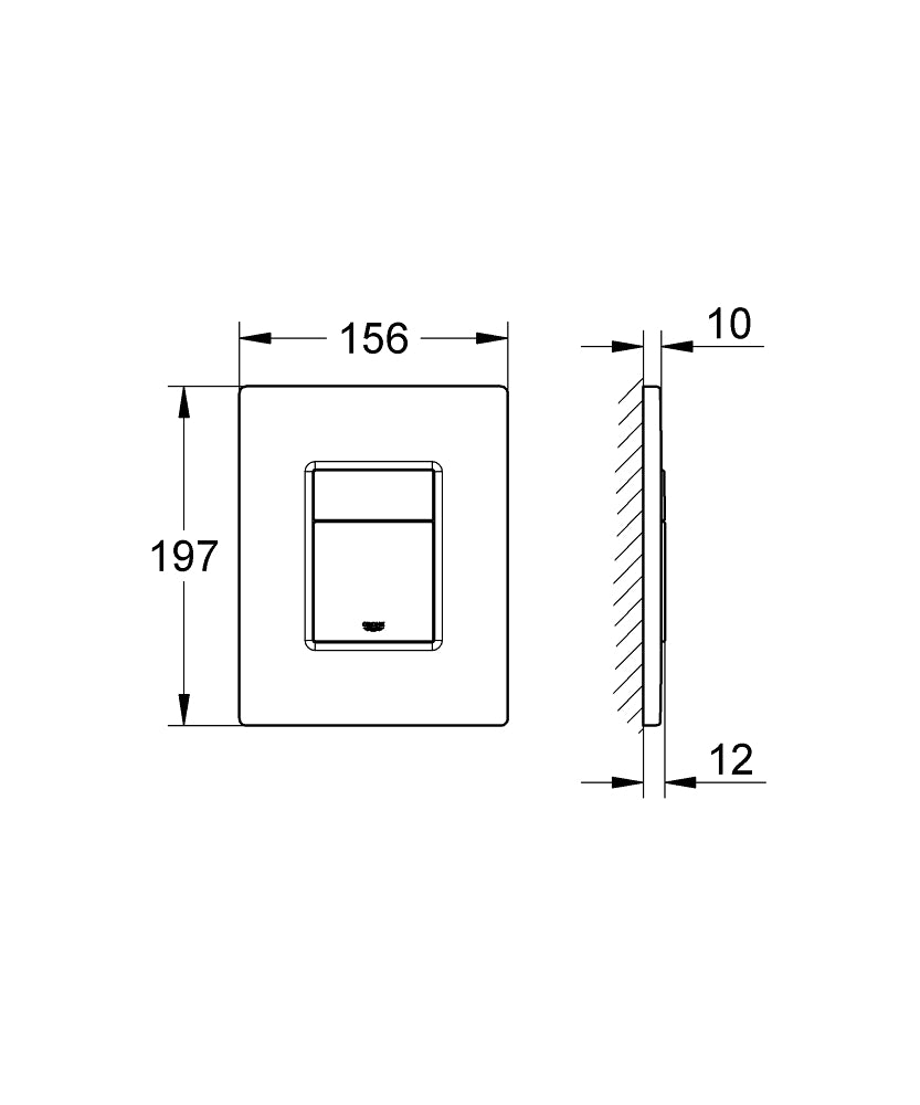 Grohe Skate Cosmopolitan Flush Plate