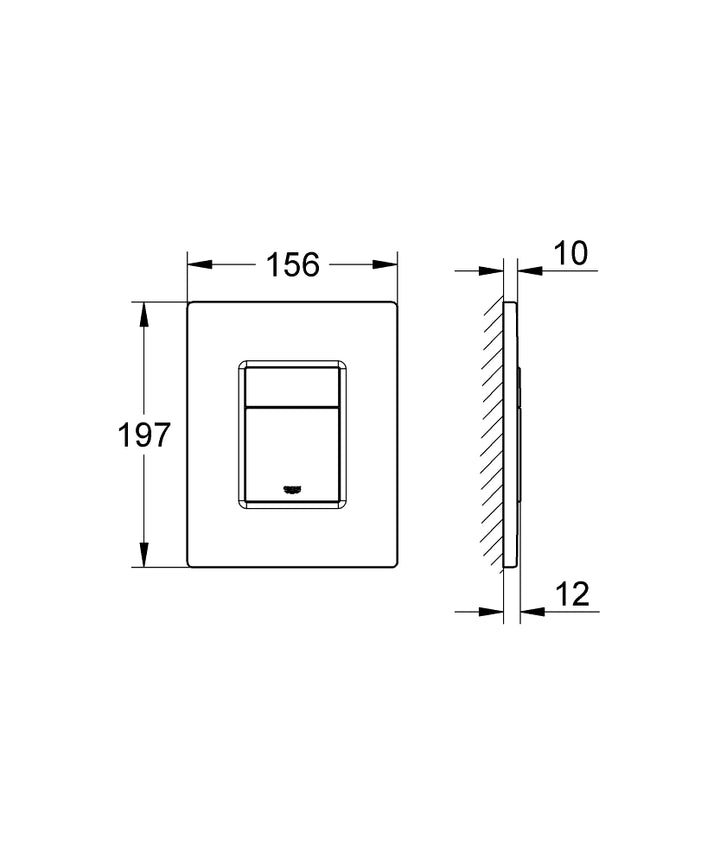 Grohe Skate Cosmopolitan Flush Plate