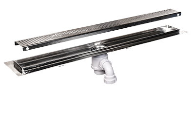 Wetroom 900 x 900mm Former Tray inc Waste and Linear Drain