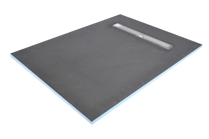 Wetroom 900 x 900mm Former Tray inc Waste and Linear Drain