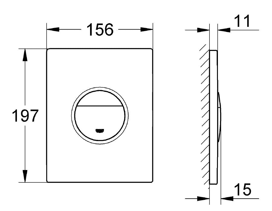 Grohe Nova Cosmopolitian Flush Plate