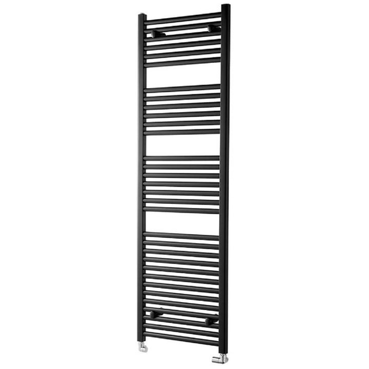 Eliseo Ricci Straight Heated Towel Rail Matt Black 1800mm x 500mm