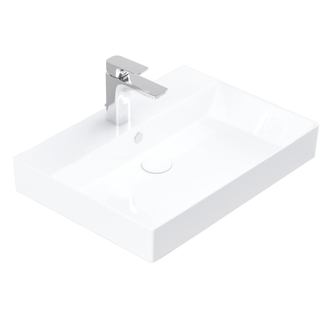 Stance 600mm Ceramic Vanity Basin - White