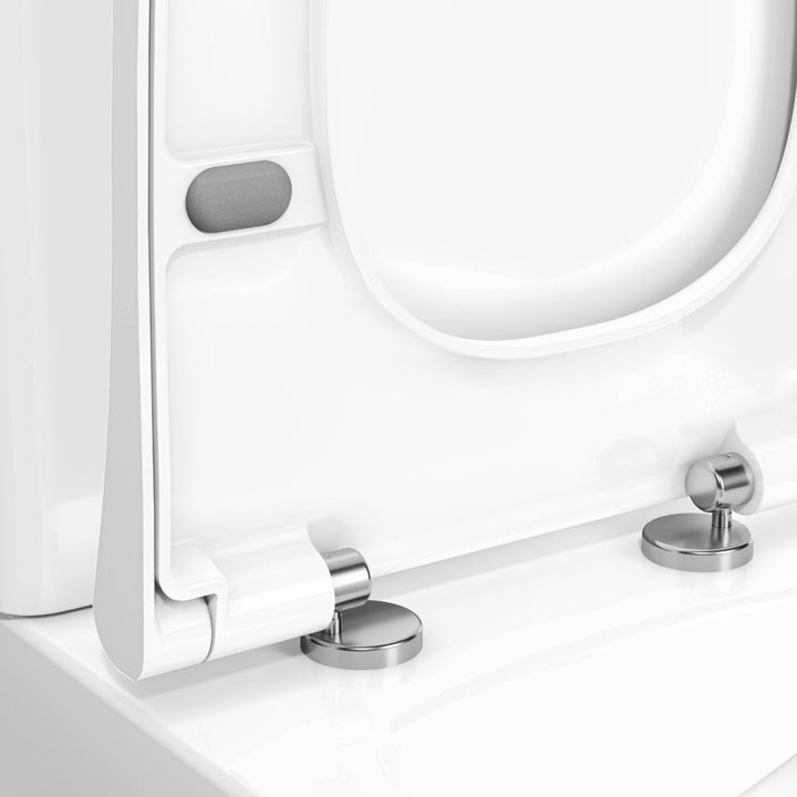 Vitra Integra Square Rimless Close Couple Back To Wall Toilet with Soft Close Seat