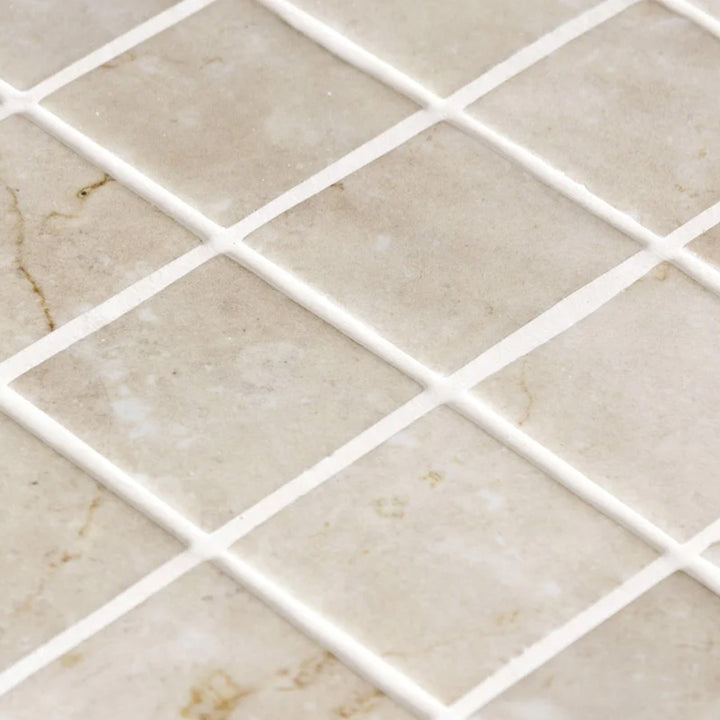 Penta Cream Matte Square Non Slip 31.1 x 31.1cm Mosaic Sheet