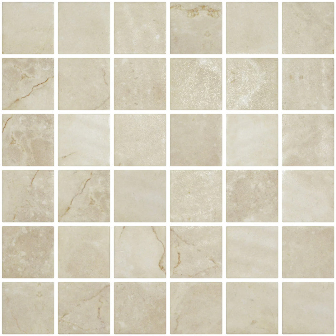 Penta Cream Matte Square Non Slip 31.1 x 31.1cm Mosaic Sheet