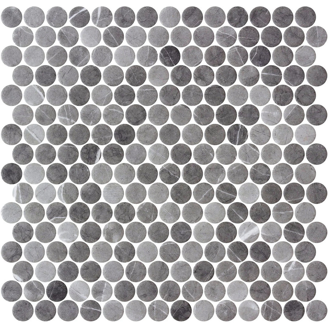 Penny Grafito Matte 28.7 x 28.5cm Mosiac Sheet