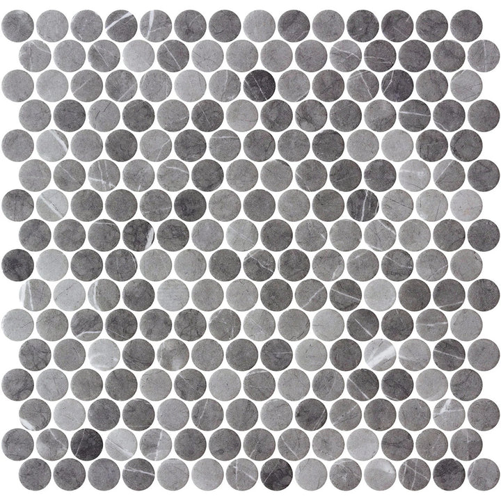 Penny Grafito Matte 28.7 x 28.5cm Mosiac Sheet