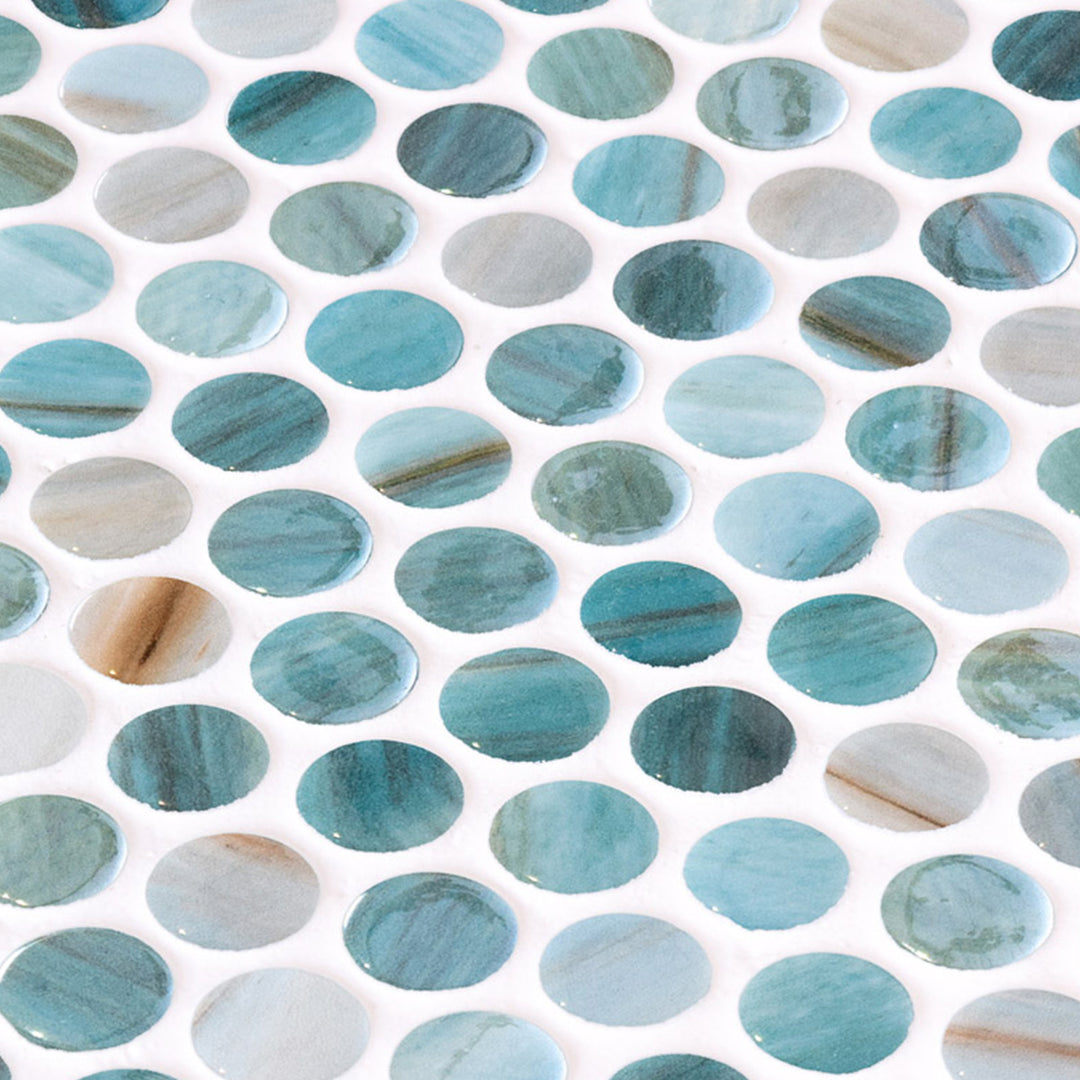 Penny Zaira Iridis 28.6 x 28.6cm Mosaic Sheet