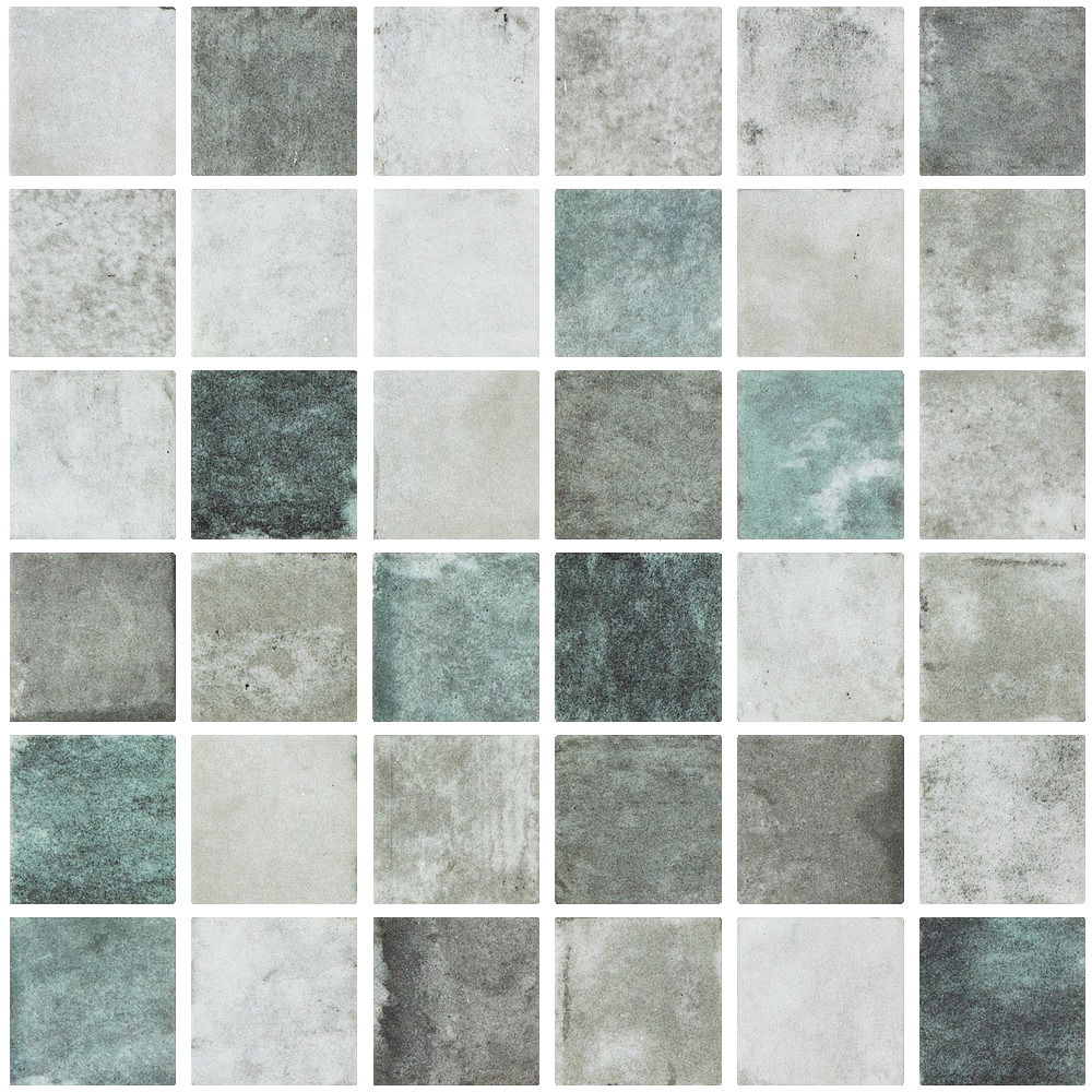 Penta Shabby Green Matte 31.1 x 31.1cm Mosaic Sheet