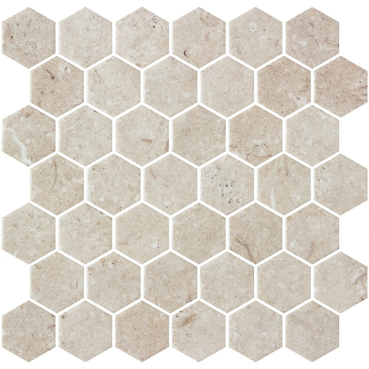 Hex Xl Normatech Sand Matte 28.6 x 28.4cm Mosaic Sheet