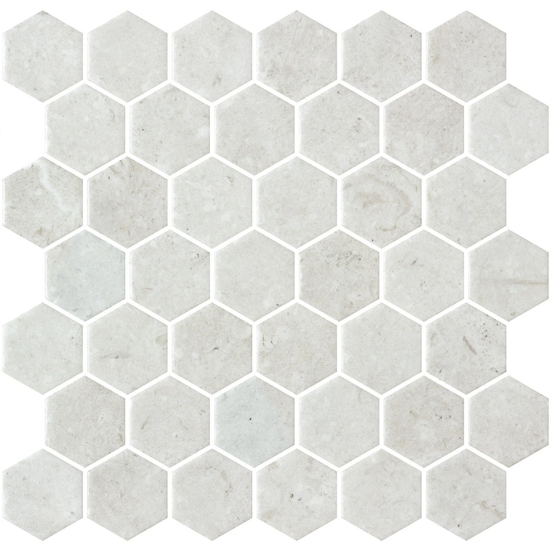 Hex Xl Normatech Ivory Matte 28.6 x 28.4cm Mosaic Sheet