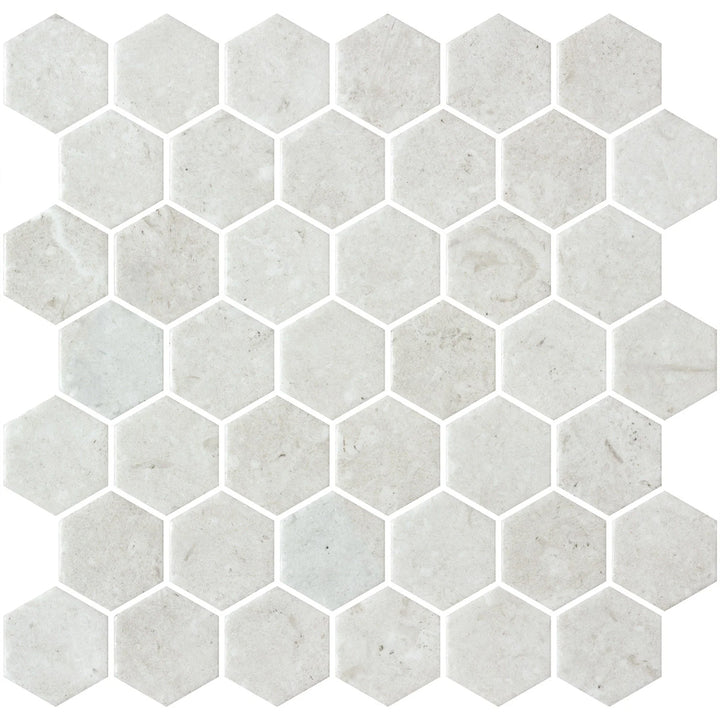 Hex Xl Normatech Ivory Matte 28.6 x 28.4cm Mosaic Sheet