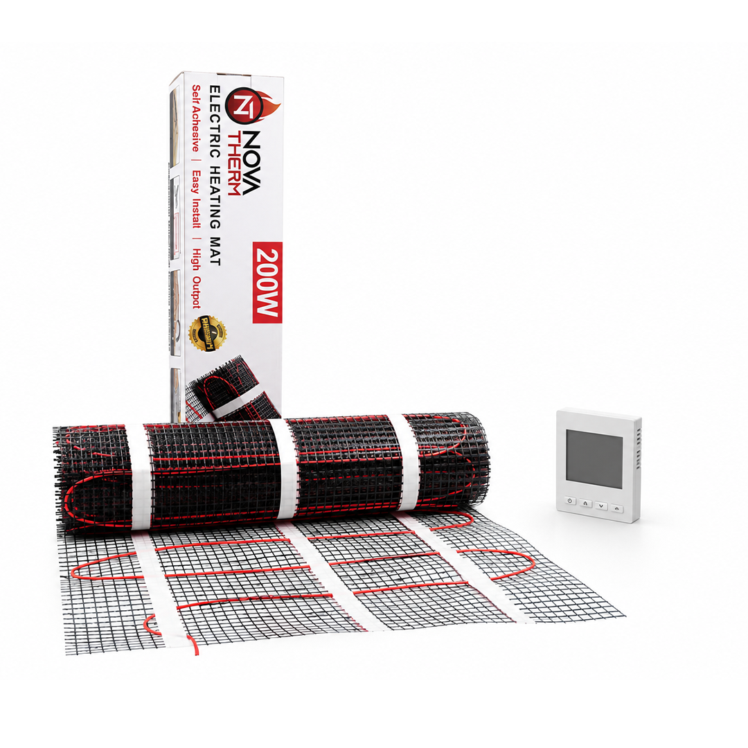 NovaTherm 200w 9sqm Mat + NovaTherm Digital Thermostat Kit
