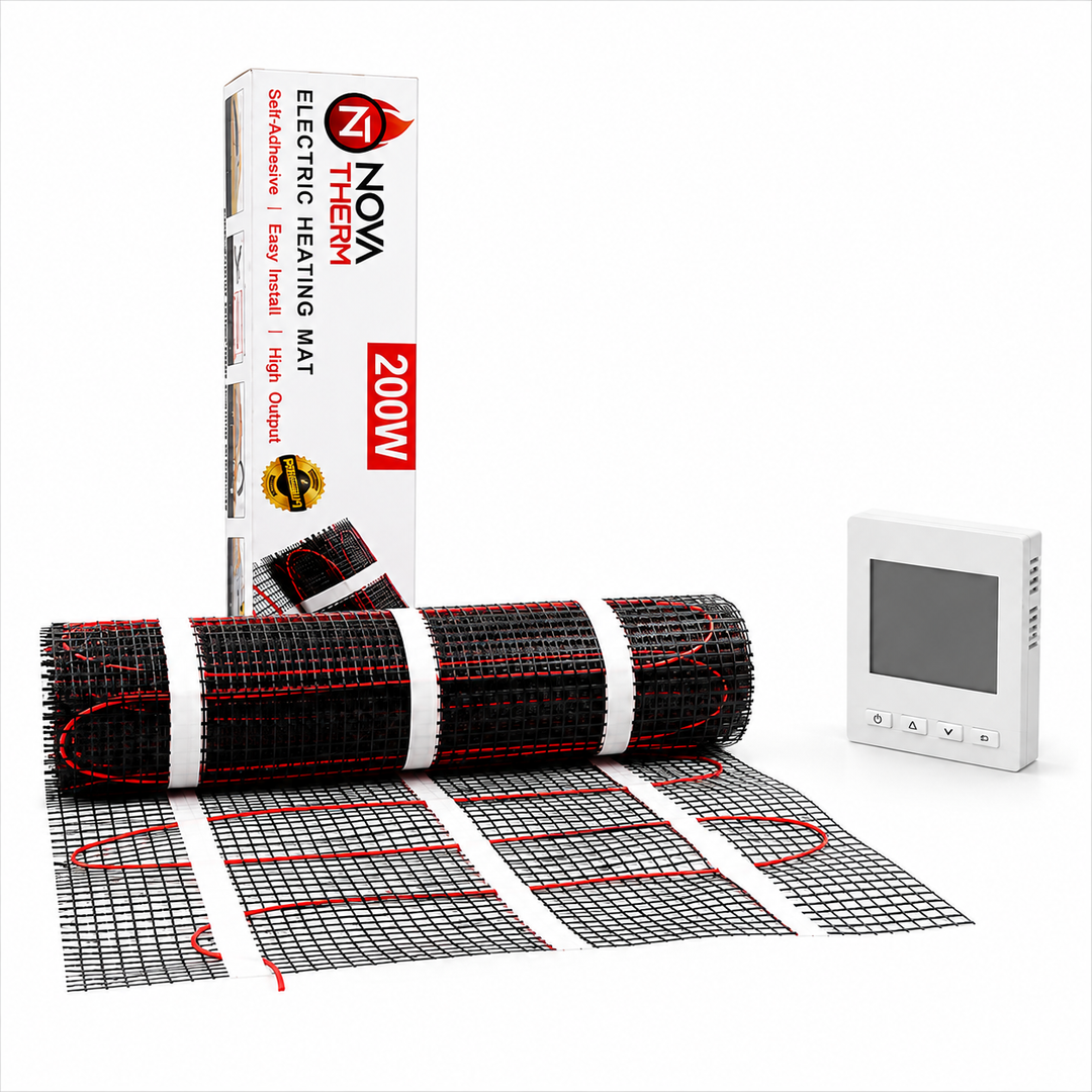 NovaTherm 200w 10sqm Mat + NovaTherm Digital Thermostat Kit