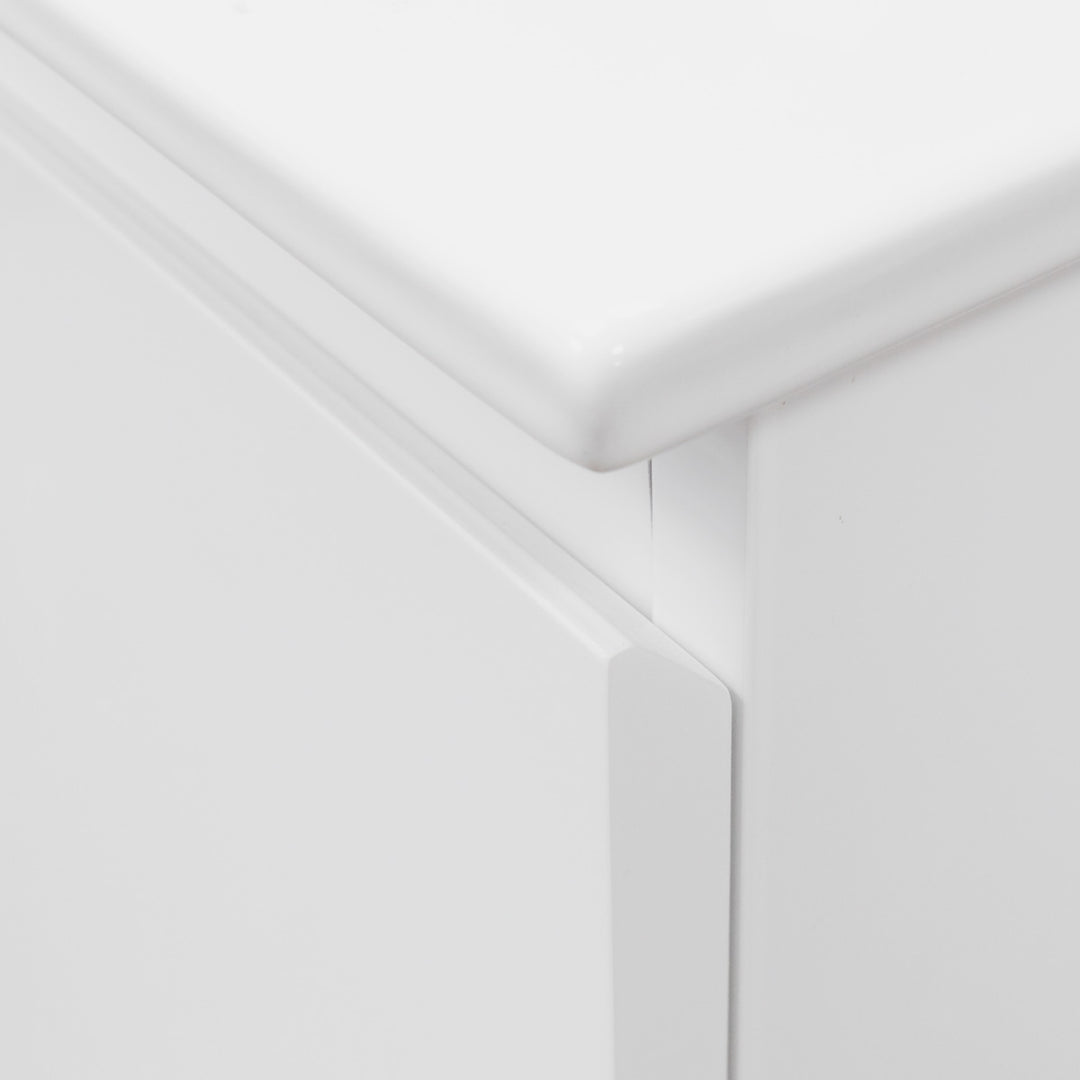 Halite Waterproof 600mm Floor Standing Vanity Unit &amp; Basin - White