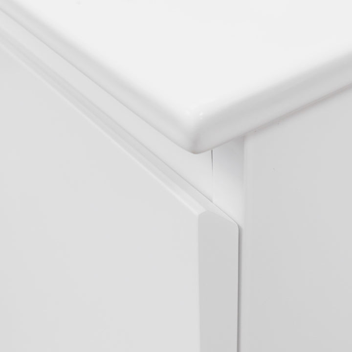 Halite Waterproof 600mm Floor Standing Vanity Unit &amp; Basin - White