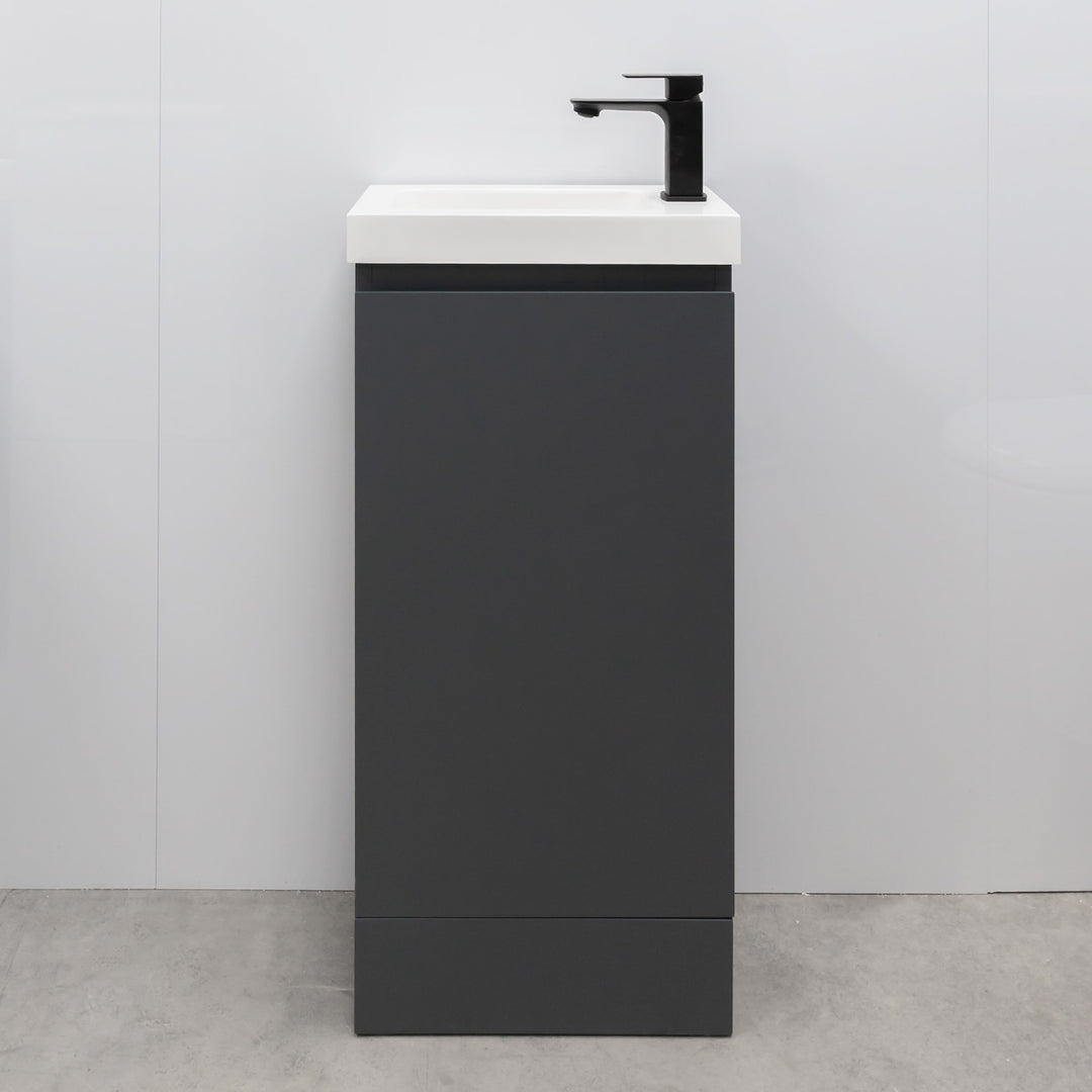 Halite 400mm Vanity Unit with Basin - Matt Henbury Grey