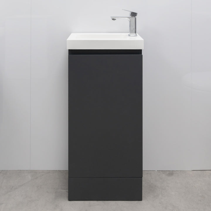 Halite 400mm Vanity Unit with Basin - Matt Henbury Grey