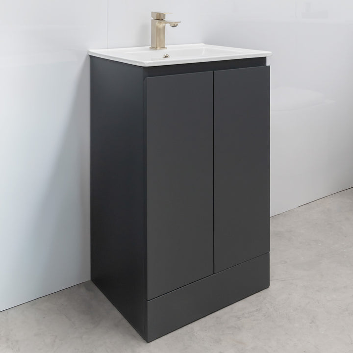 Halite 500mm Vanity Unit with Basin - Matt Henbury Grey