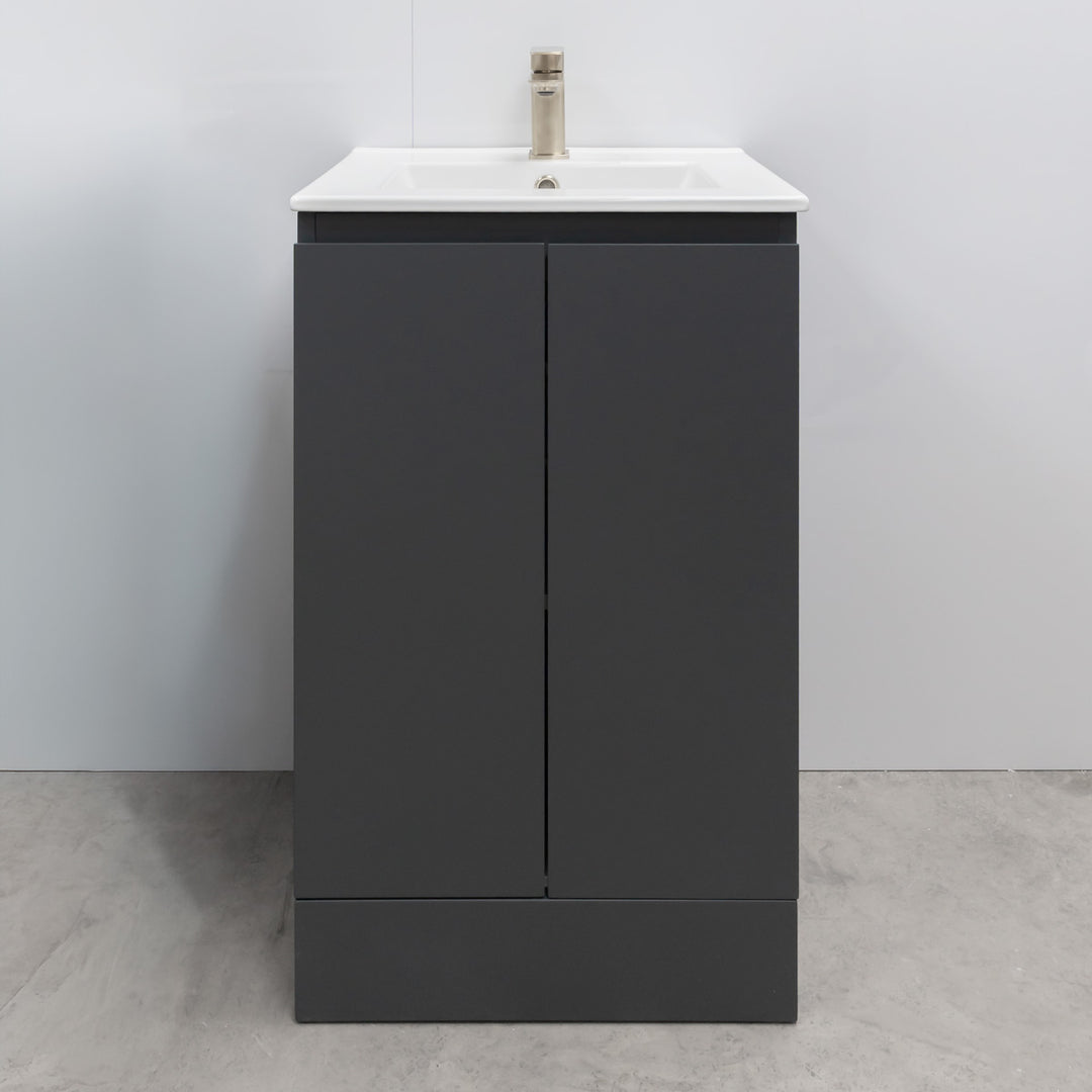 Halite 500mm Vanity Unit with Basin - Matt Henbury Grey