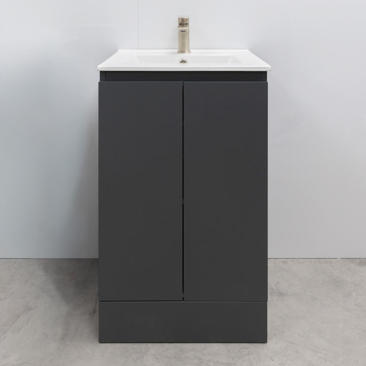 Halite 500mm Vanity Unit with Basin - Matt Henbury Grey