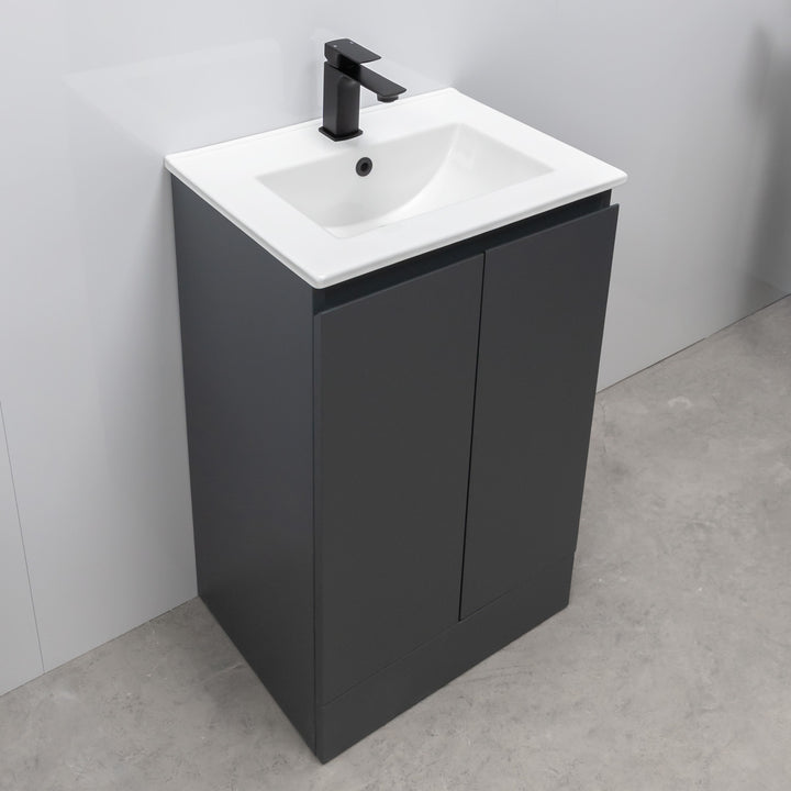 Halite 500mm Vanity Unit with Basin - Matt Henbury Grey