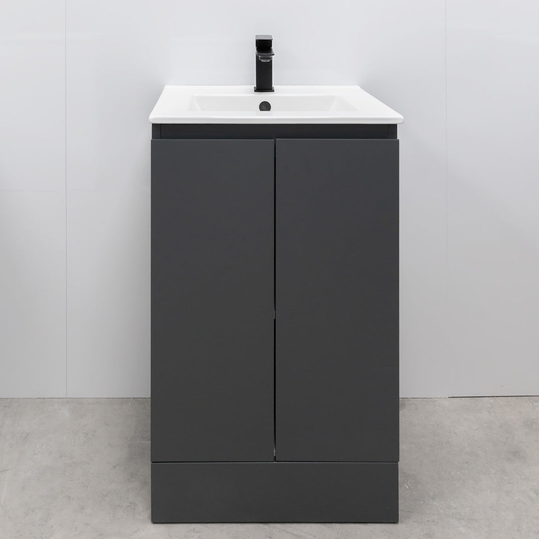 Halite 500mm Vanity Unit with Basin - Matt Henbury Grey
