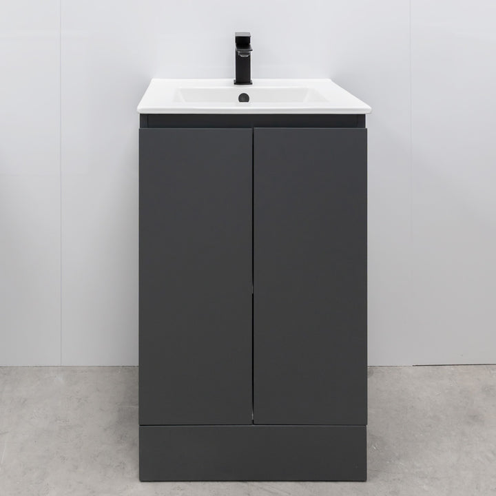 Halite 500mm Vanity Unit with Basin - Matt Henbury Grey