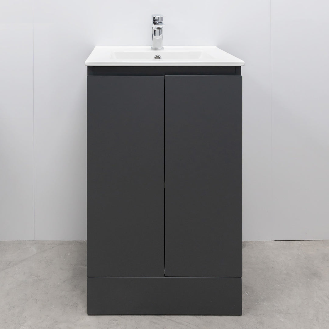 Halite 500mm Vanity Unit with Basin - Matt Henbury Grey
