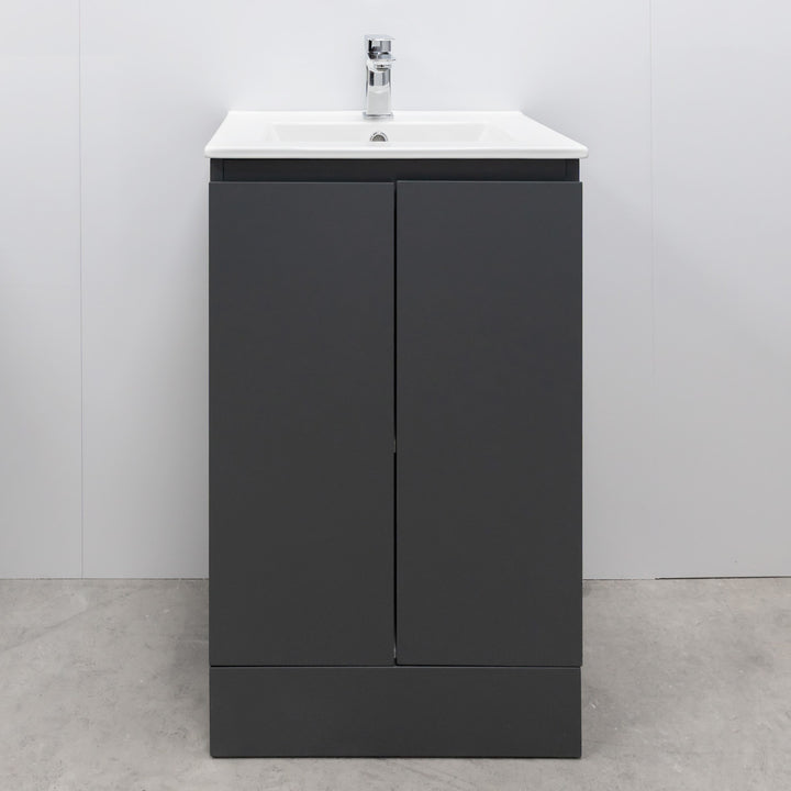 Halite 500mm Vanity Unit with Basin - Matt Henbury Grey