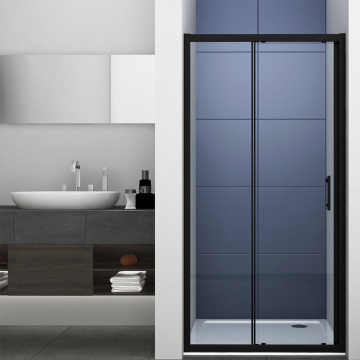 Kiimat Six 1200mm Sliding Shower Door - Black