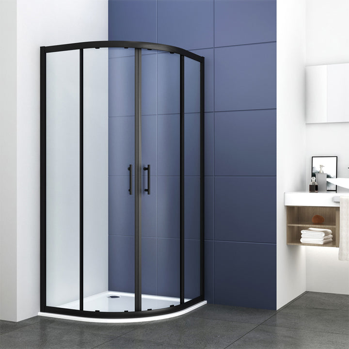 Kiimat Six 900mm Quadrant Shower Enclosure - Black