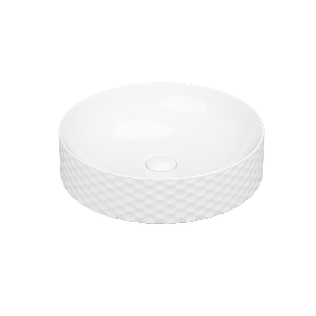 400mm Countertop Ceramic Washbasin - White